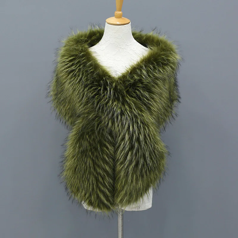 Модная новинка Женская осенне-зимняя шаль из искусственного меха шарфы и накидки