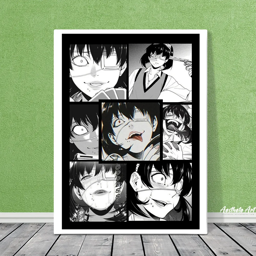 Midari Ikishima Kakegurui домашний декор холст плакат печать украшение искусство Настенная