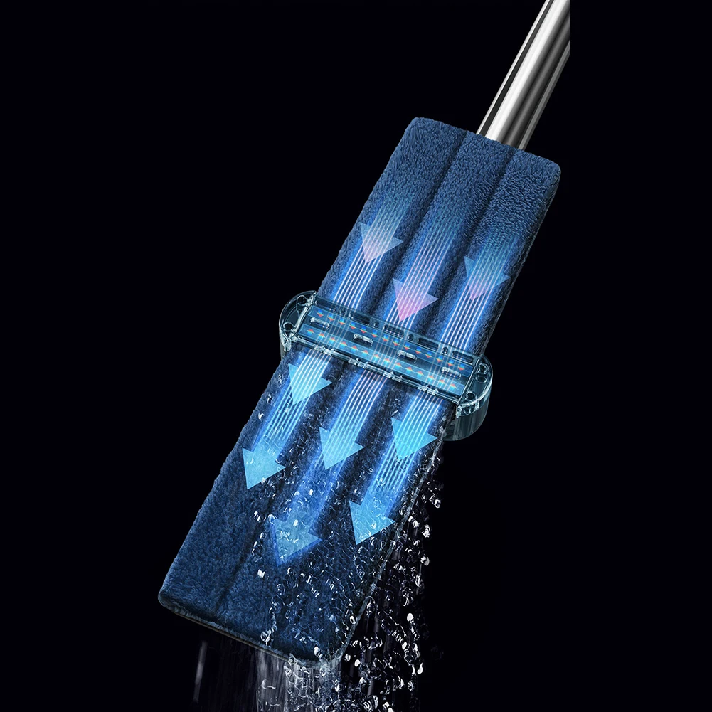 Магия Сожмите Плоская режущая Насадка для швабры хэндс фри мытья цвета