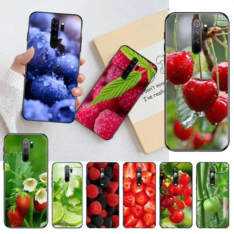 PENGHUWAN зеленый Фрукты Вишня лимон корпус чехол для телефона накладка Redmi Note 9 8 8T 8A 7 6