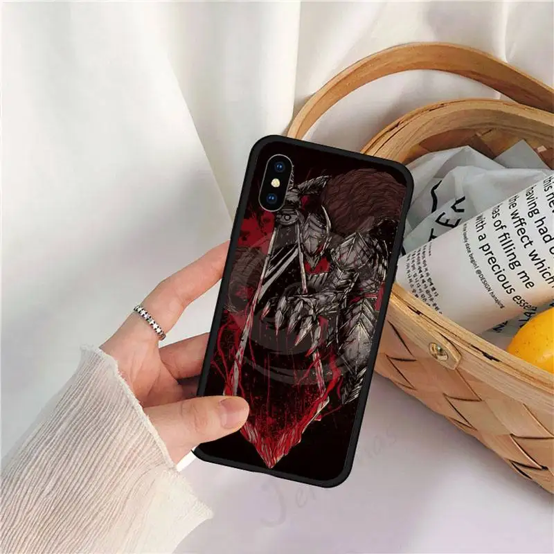 

Hot Anime Berserk Guts game Phone Case for iPhone 11 12 pro XS MAX 8 7 6 6S Plus X 5S SE 2020 XR
