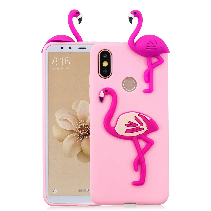 Flamingo Силиконовый чехол из ТПУ с 3D изображением милой панды единорога кактуса для huawei Y6 Y7 Y5 Y6 Y7 Y9 Prime чехол Funda для женщин и детей - Цвет: Flamingo
