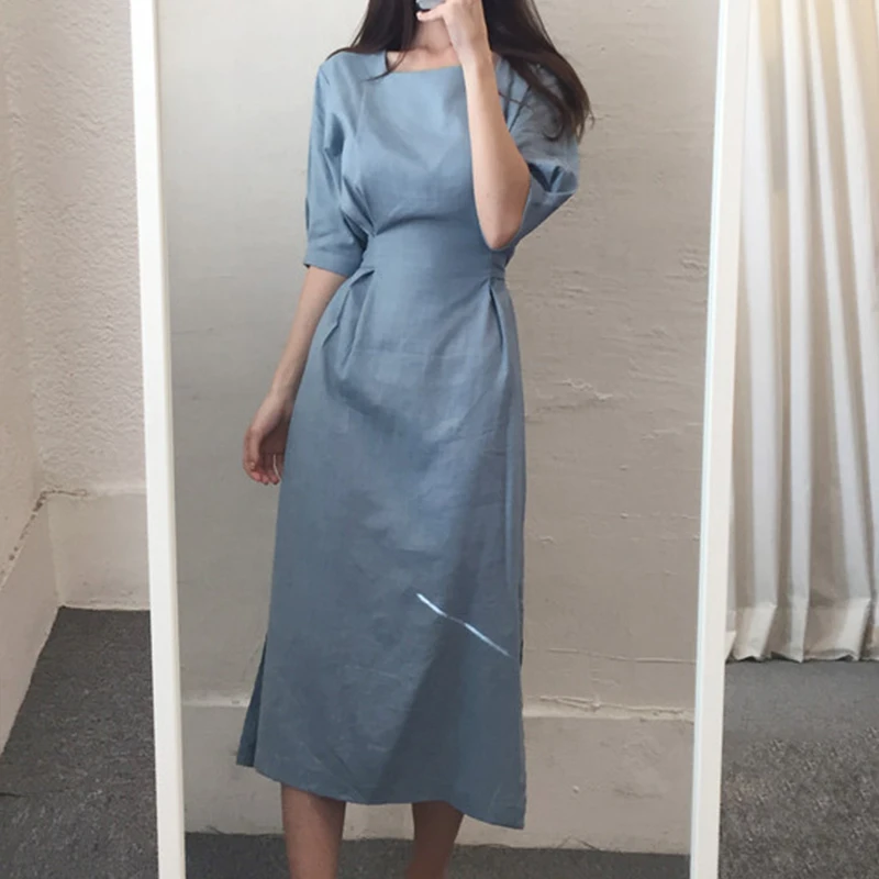 Корейское шикарное модное платье в ретро стиле французских меньшинств с пышными