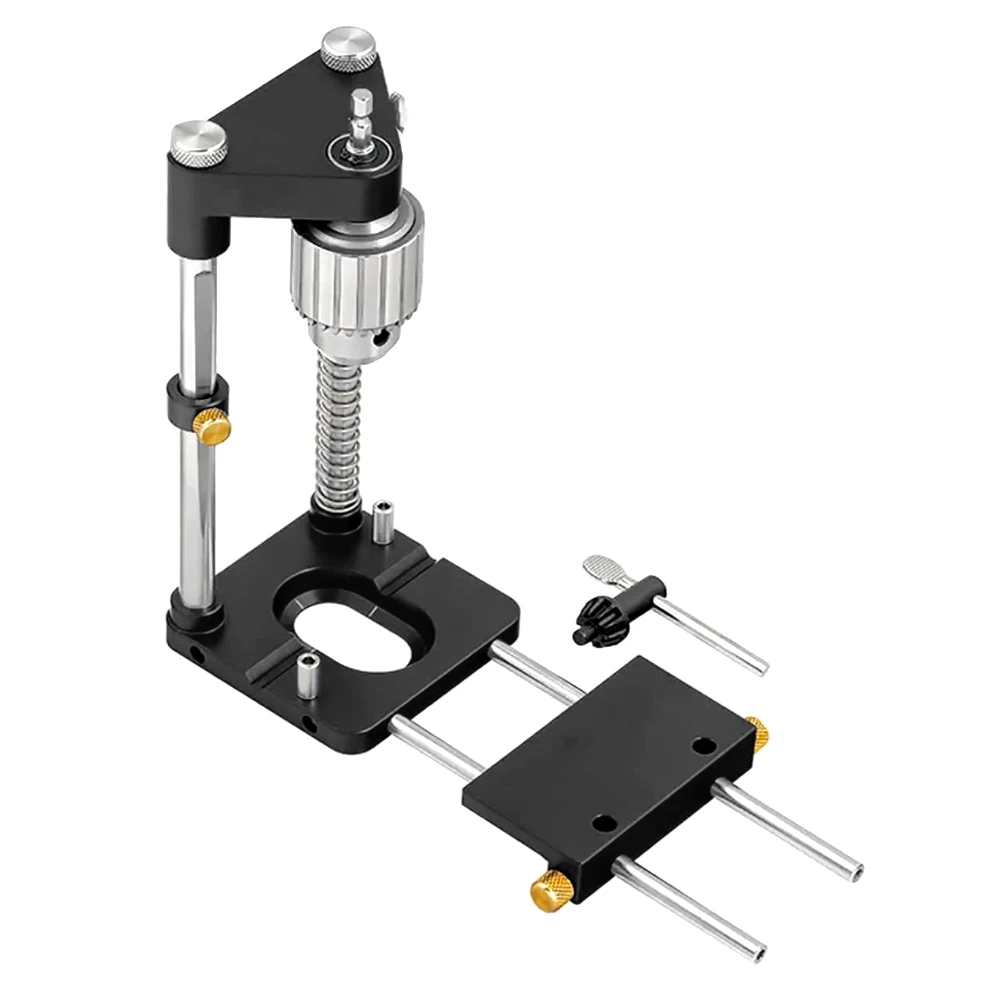 

Woodworking Drill Locator Convenient Adjustable Punch Locator Drill Template Guide Bench Drill Press Machine Woodworking Tools