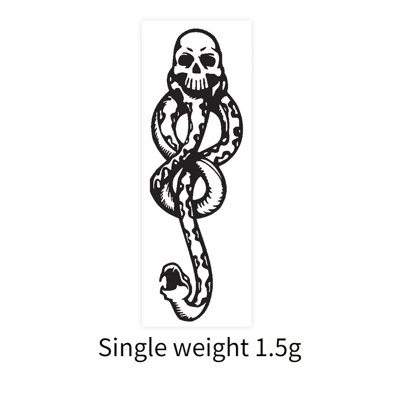 1/5PCS Death Eaters Dark Mark Make Up Tattoos Stickers Cosplay Accessories and Dancing Party Dance Arm Art Temporary Tatoo images - 6