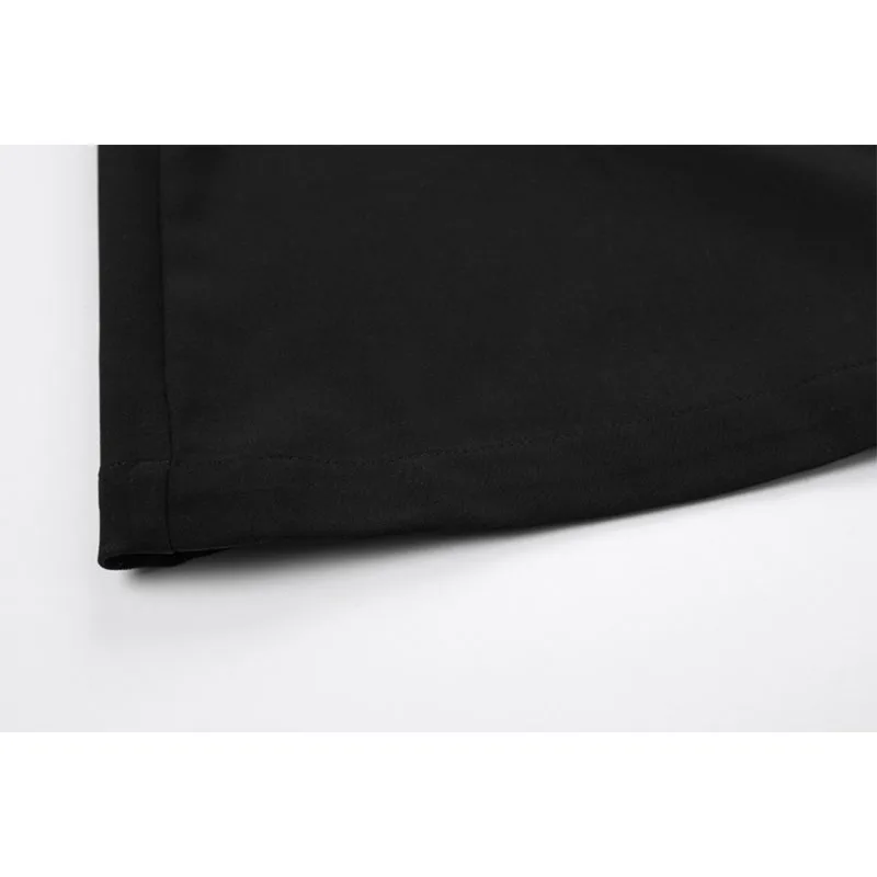 Черное клетчатое женское шикарное модное платье-рубашка средней длины на