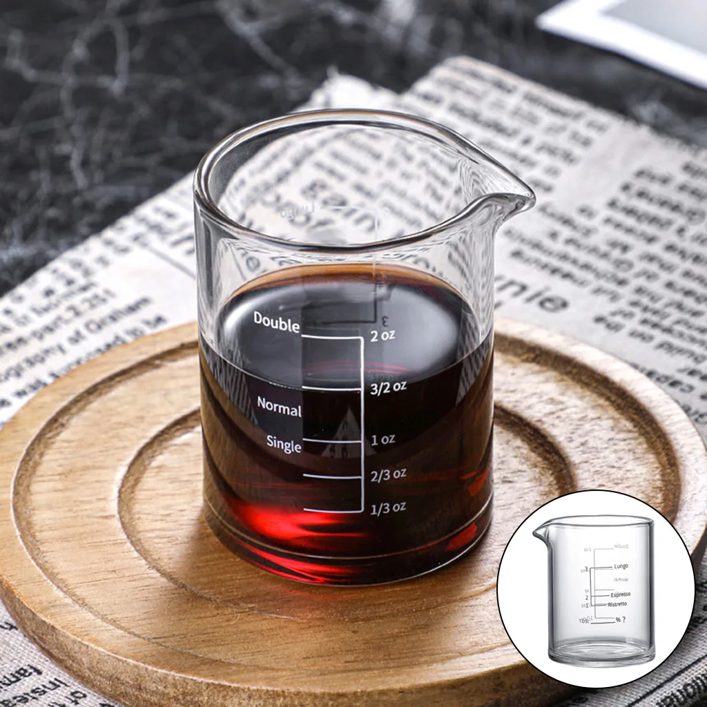 

Clear Espresso Liquid Shot Glass Heavy Sturdy for Party Kitchen