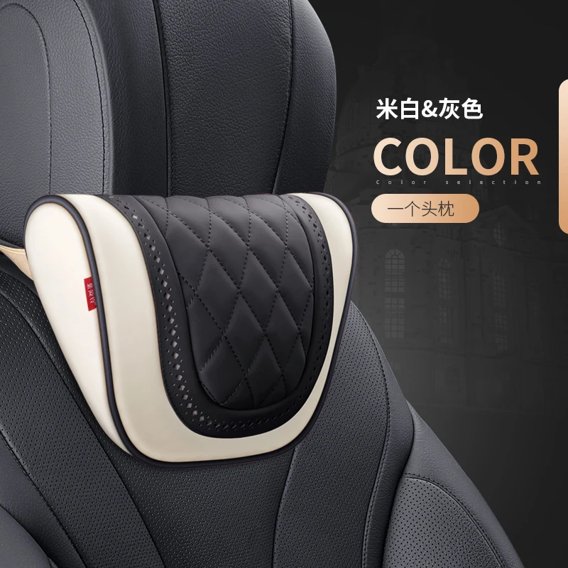 

Napa leather Car Seat Rest Cushion Headrest Car Neck Pillows For Mercedes Benz Maybach S-Class headrest car accessories