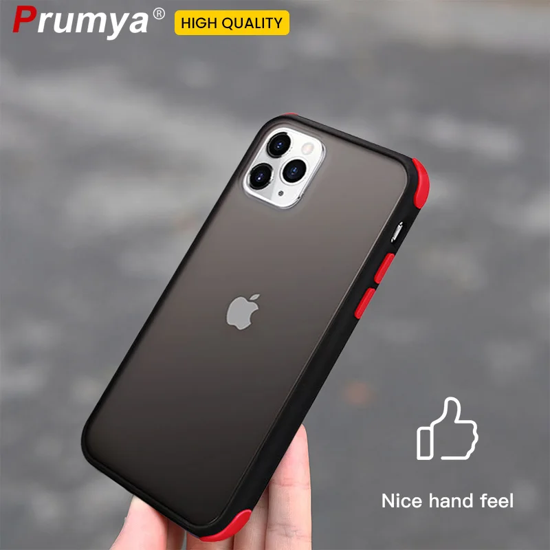 Прозрачный Бампер ударопрочный чехол для телефона для iPhone 11Pro Max XR XS Max 6 6S Plus матовый чехол для iPhone 11 11Pro 7 8 Plus XR