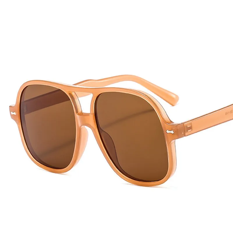 

2021 New Fashion Square Women Sunglasses Men Retro Oversize Plastic Frame Sun Glasses Unisex Outdoor Sun Mirror Uv400