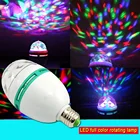 Вращающийся Диско-Шар неонового цвета, лампа со звуком E27, Хрустальная волшебная лампа 3 Вт, вращающаяся цветная проекционная лампа, DJ KTV Bar Stage