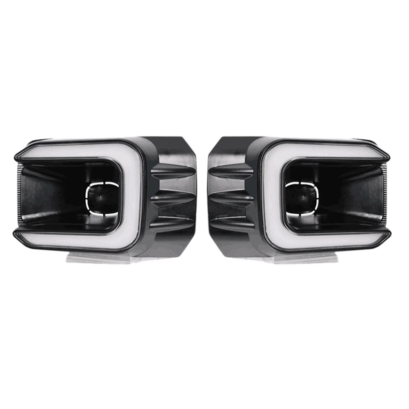 

DHBH-Car Daytime Running Lights Car Front Fog Lights Turn Signal Lights for Toyota Hilux Revo Rocco 2020-2021