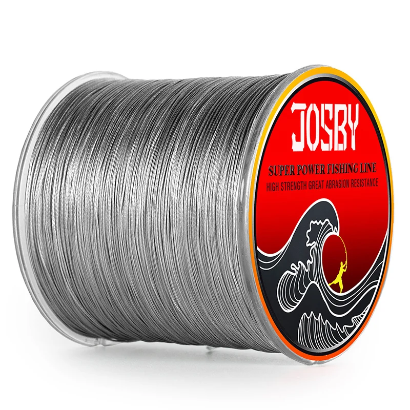 Плетеная рыболовная леска JOSBY PE 4 8 9 нитей японская супермногонитевая для соленой