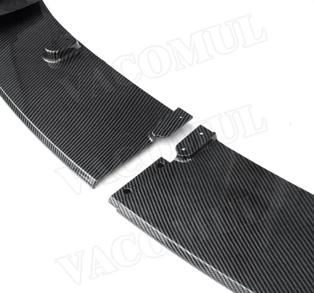 Car Carbon Fiber Front Lip Spoiler Splitters for BMW 4 Series F32 F36 M Sport 2014 UP Gloss Black Bumper ABS | Автомобили и