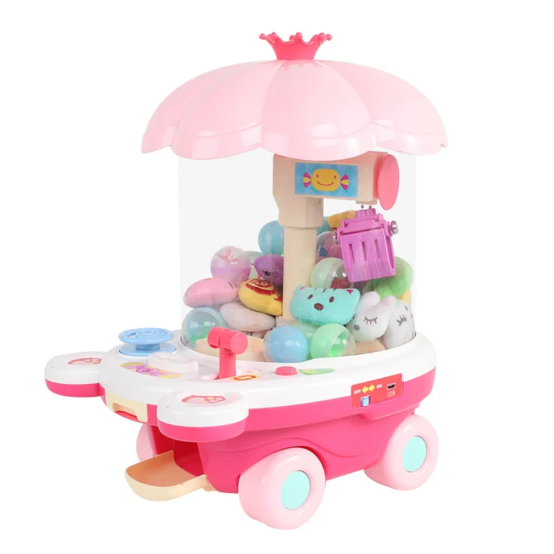 

Children's rotating claw machine toy household small mini clip doll machine coin-operated children's gashapon game machine gift