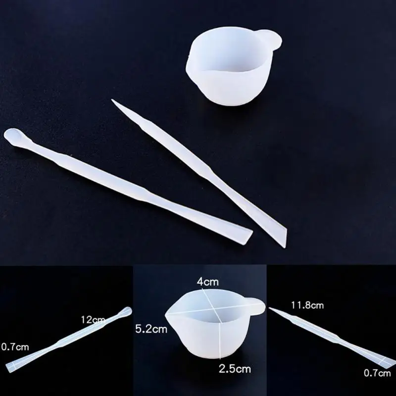 Прочные силиконовые палочки для смешивания чашек набор форм смолы инструменты