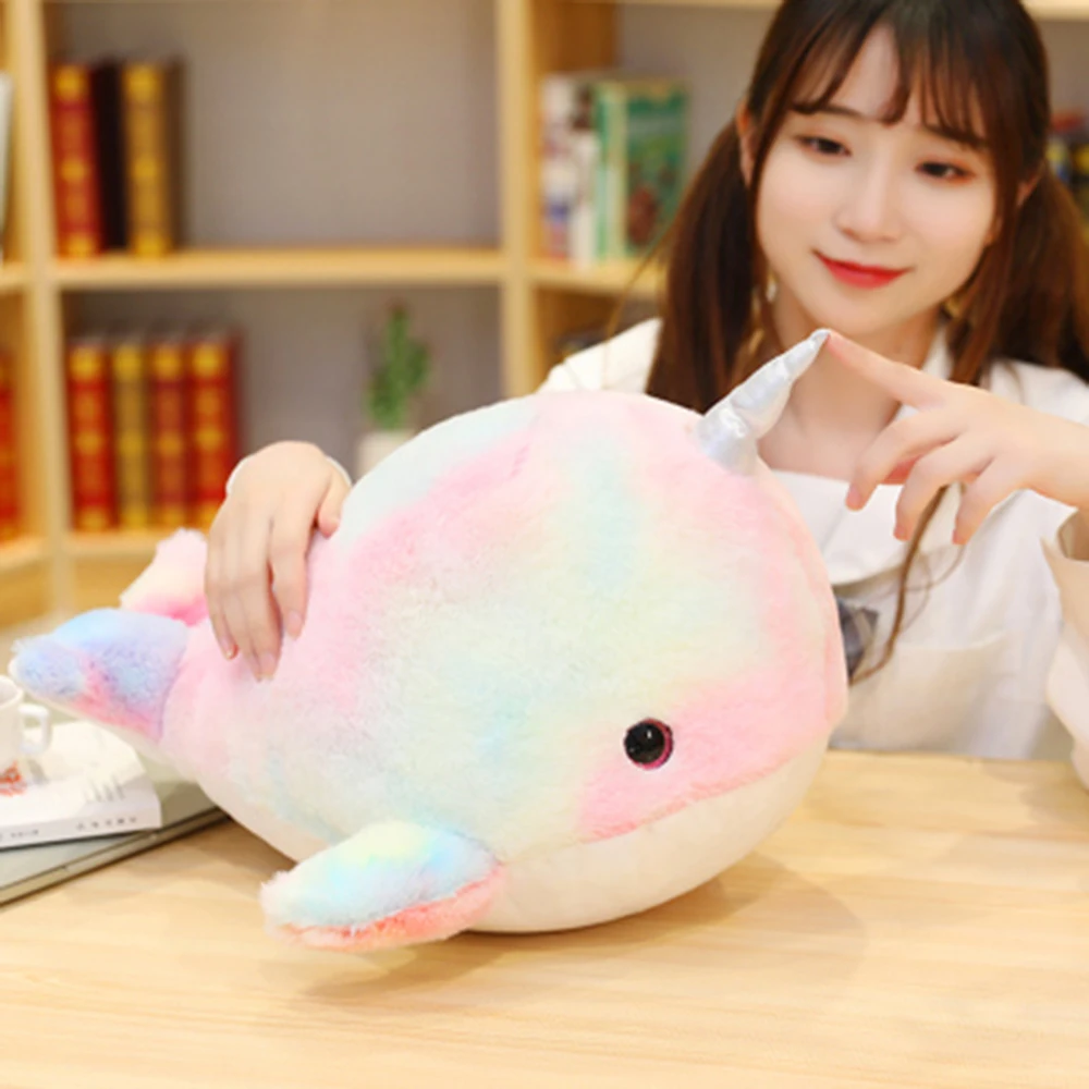 Плюшевая игрушка-Кит единорог мечты большая подушка для сна девочки кукла