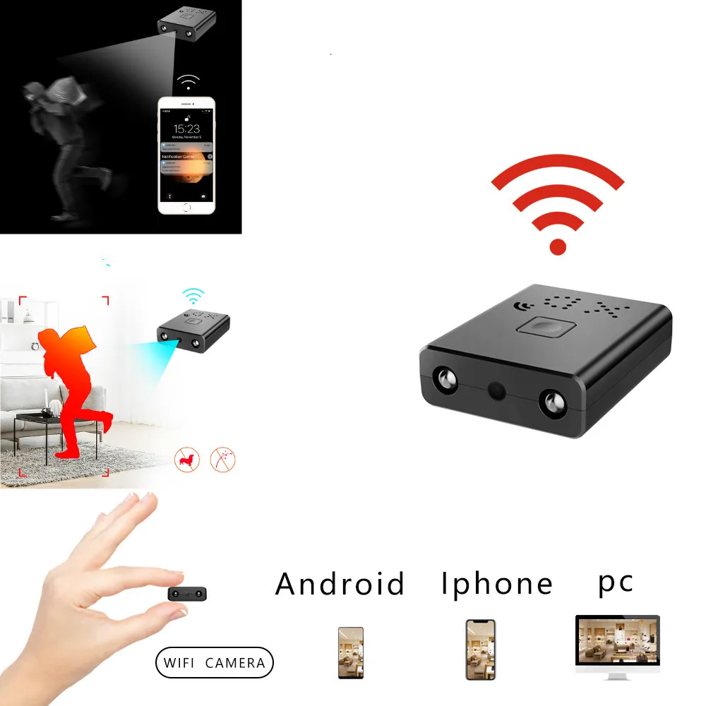 HD мини Wifi камера IR Cut Cloud хранение IP/камера AP AI Обнаружение человека Удаленная