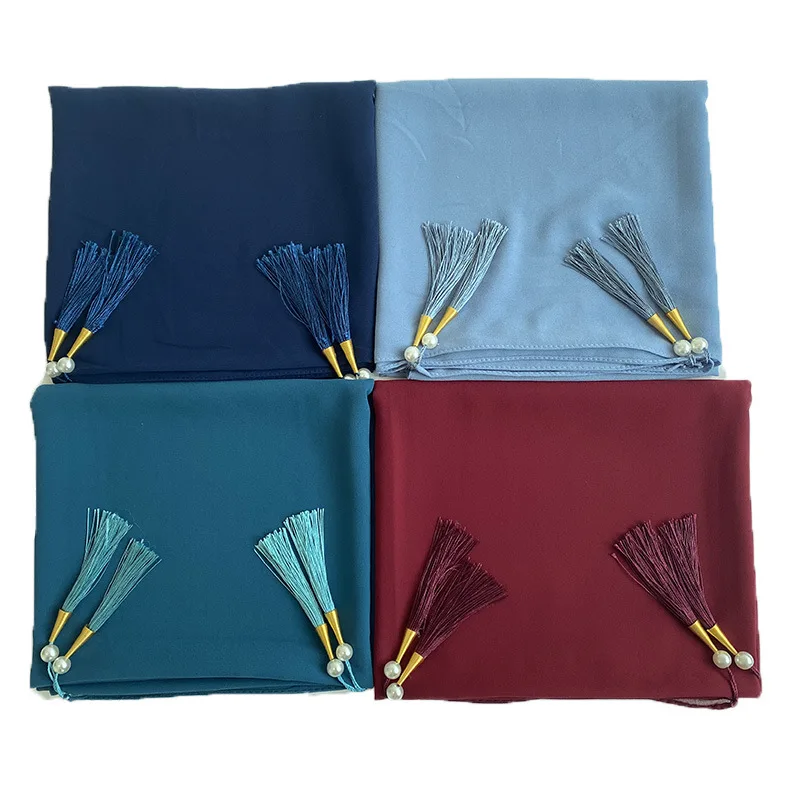 1 шт пузырчатый шифоновый однотонный шарф длинный мягкий шарф-шаль шарфы Femme Bufandas