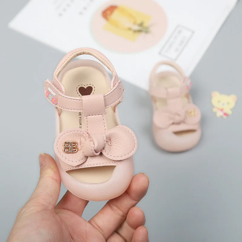 

Baby Princess Shoes Bowtie Soft Bottom Summer Toddler Shoes Cute Girls Sandals