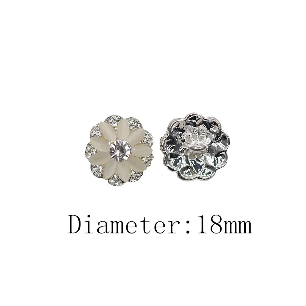 Хорошее качество 18 мм металлические стразы кнопка с свитер украшение пальто
