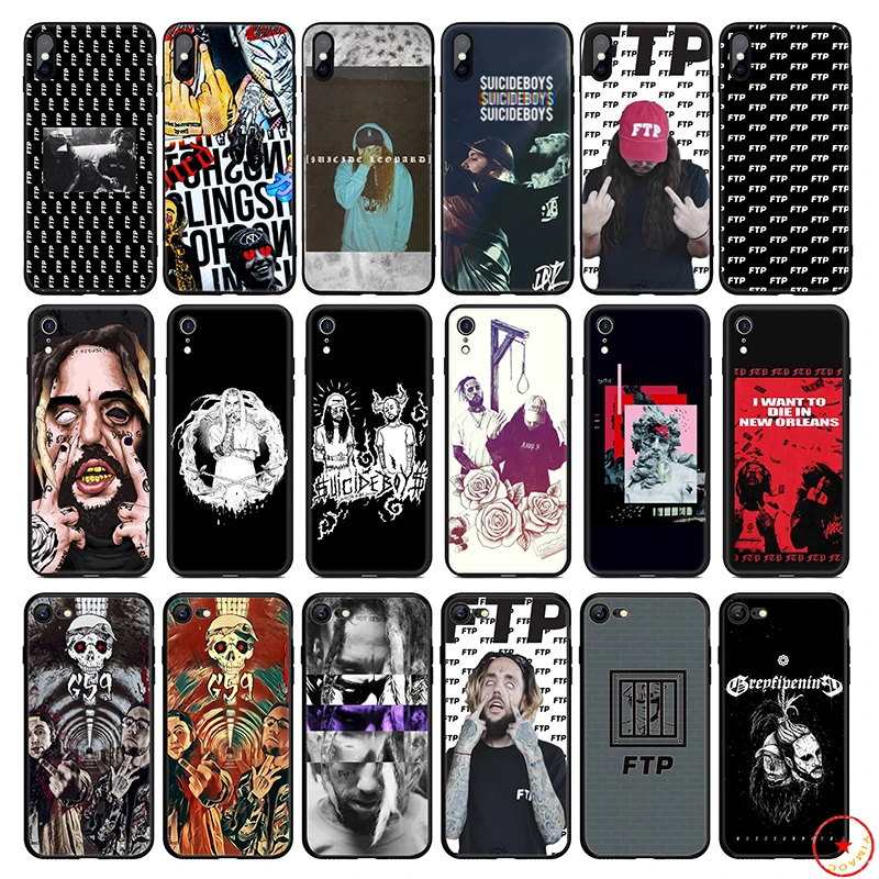 Мягкий силиконовый чехол для телефона Suicide Boys FTP iPhone 11 Pro Xs Max X или 10 8 7 6 6S Plus 5 5S SE Xr