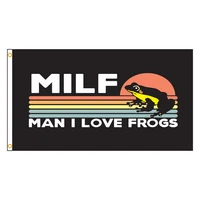 3x5 ft man i love frogs milf flag for decoration