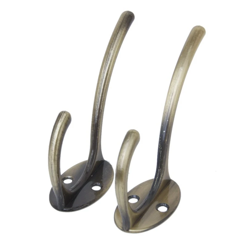 

2 шт. винтажные настенные крючки для одежды/пальто/шляпы/сумки/полотенца-античная бронза
