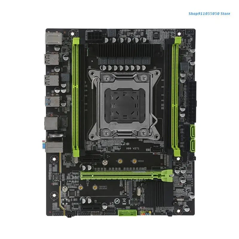 

C5AB X99 Base Plate Motherboard 4 Channels XEON E5 X99 LGA2011-3 DDR4 Recc NON-ECC NVME Memory USB3.0 SATA3.0 Port