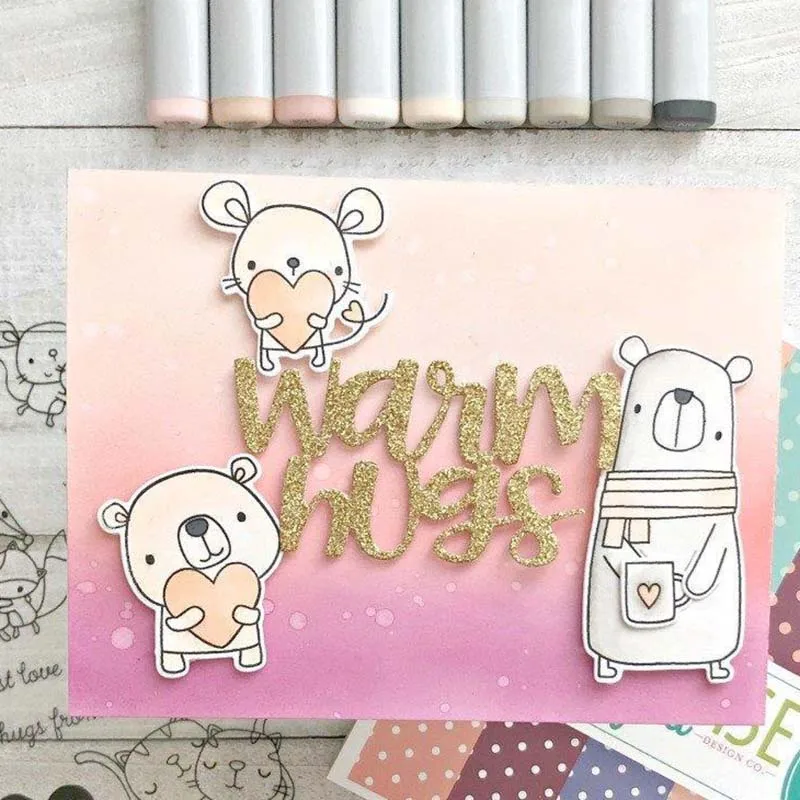 Теплые обнимающие буквы металлические штампы вырезанные формы для украшения