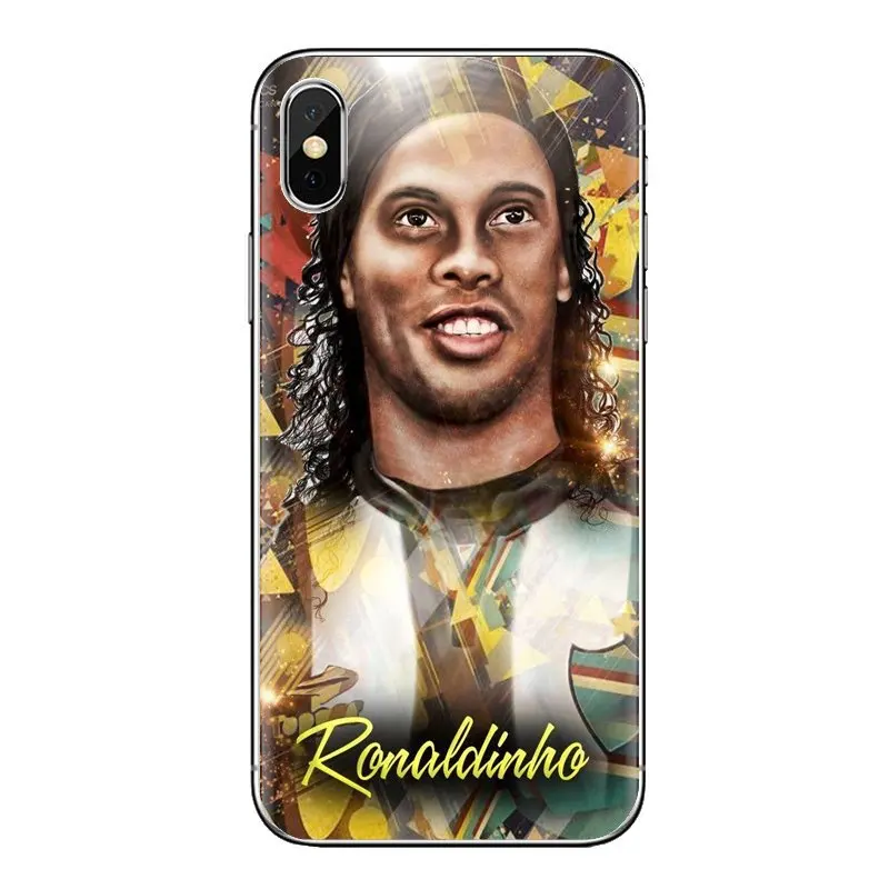 Модные футболист Роналдиньо прозрачный мягкий чехол Чехлы для huawei Коврики Honor 4C 5C