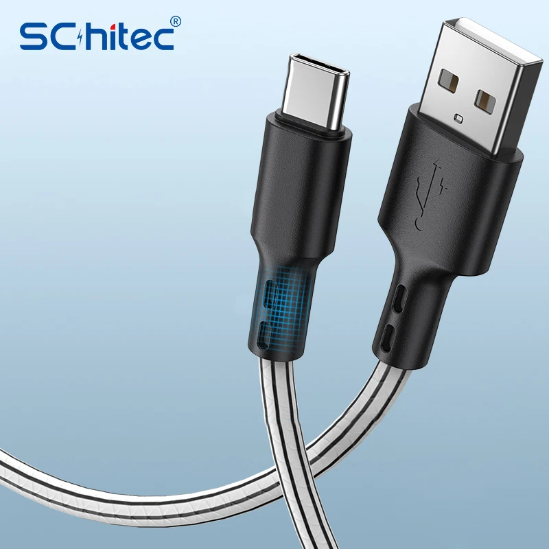 

Кабель Schitec usb-c, 3 м, для быстрой зарядки и передачи данных, для Samsung Galaxy, Android