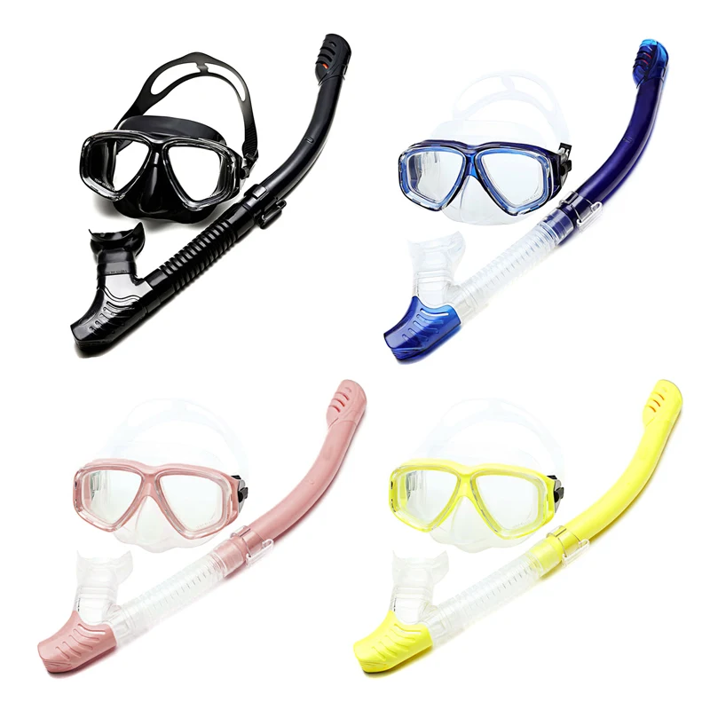 

Diving Dry Snorkel Set Anti-fog Wide Clear View Goggles Swimming Glasses Snorkel for Summer ZJ55