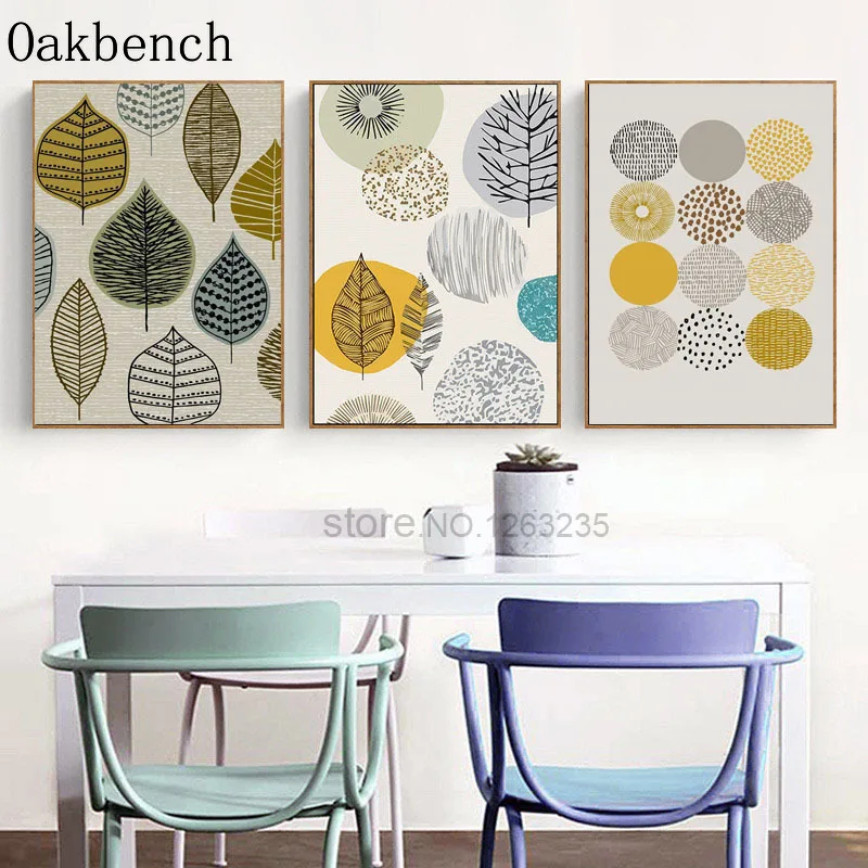 Абстрактный постер Настенная живопись на холсте геометрический принт постеры