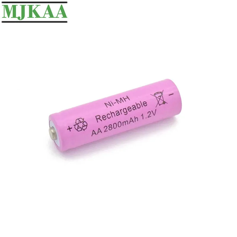 MJKAA 10 шт. AA 2800mAh 1 2 V 2A аккумуляторная батарея Ni-MH батареи для камеры игрушки