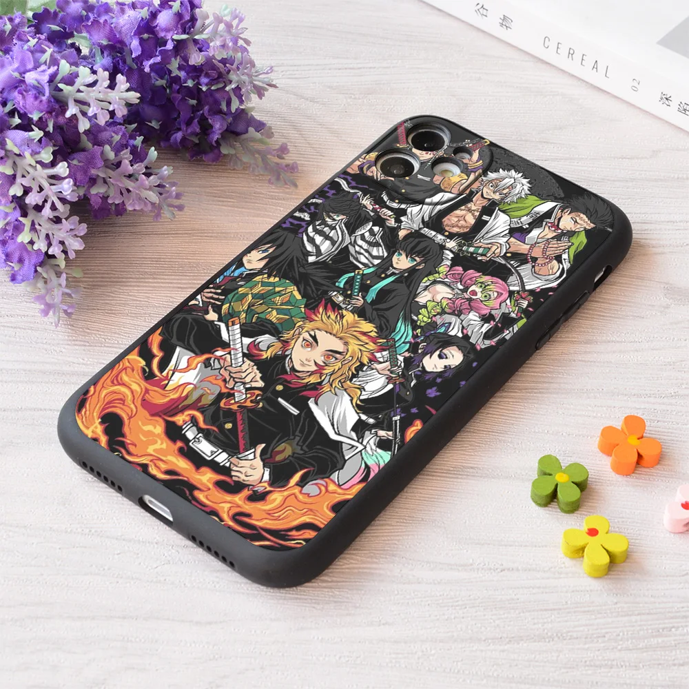 

For iPhone Hashira Demon Slayer Print Soft Matt Apple Case