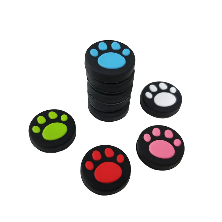 

2Pcs Cat Paw Rubber Silicone Game Handle Joystick Thumb Stick Grip Cap Controller Handle Rocker Caps for PS3 PS4 Xbox One/360