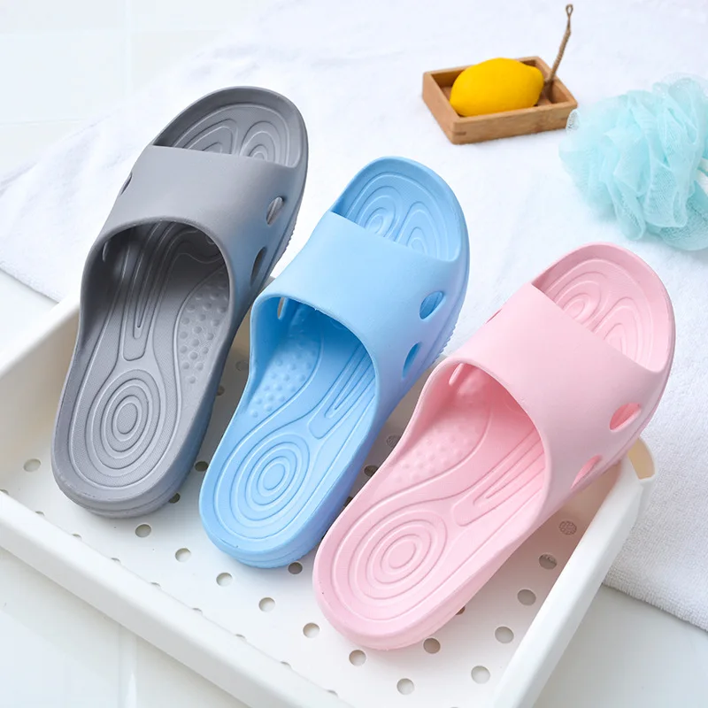 Women Soft Soled Indoor Home Quiet Men Bathroom Shower Cool Slippers Summer Shoes  House Slippers Mens Slippers