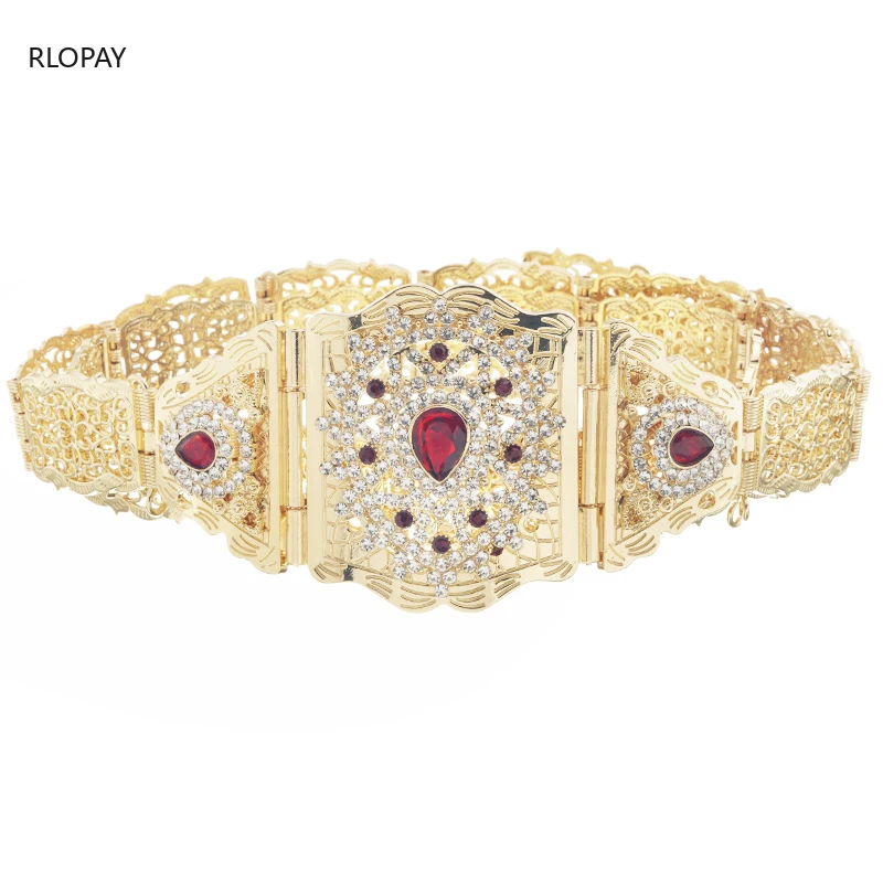 Тренд капли воды Стразы для женщин Талия цепи Роскошные Длинные Свадебные ремни