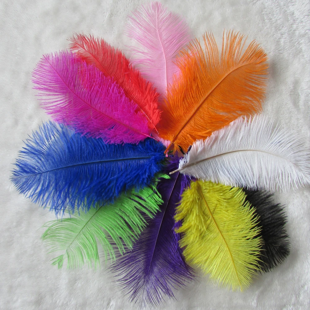 25-30 см натуральное страусиное перо украшение Рождественский подарок свадебный
