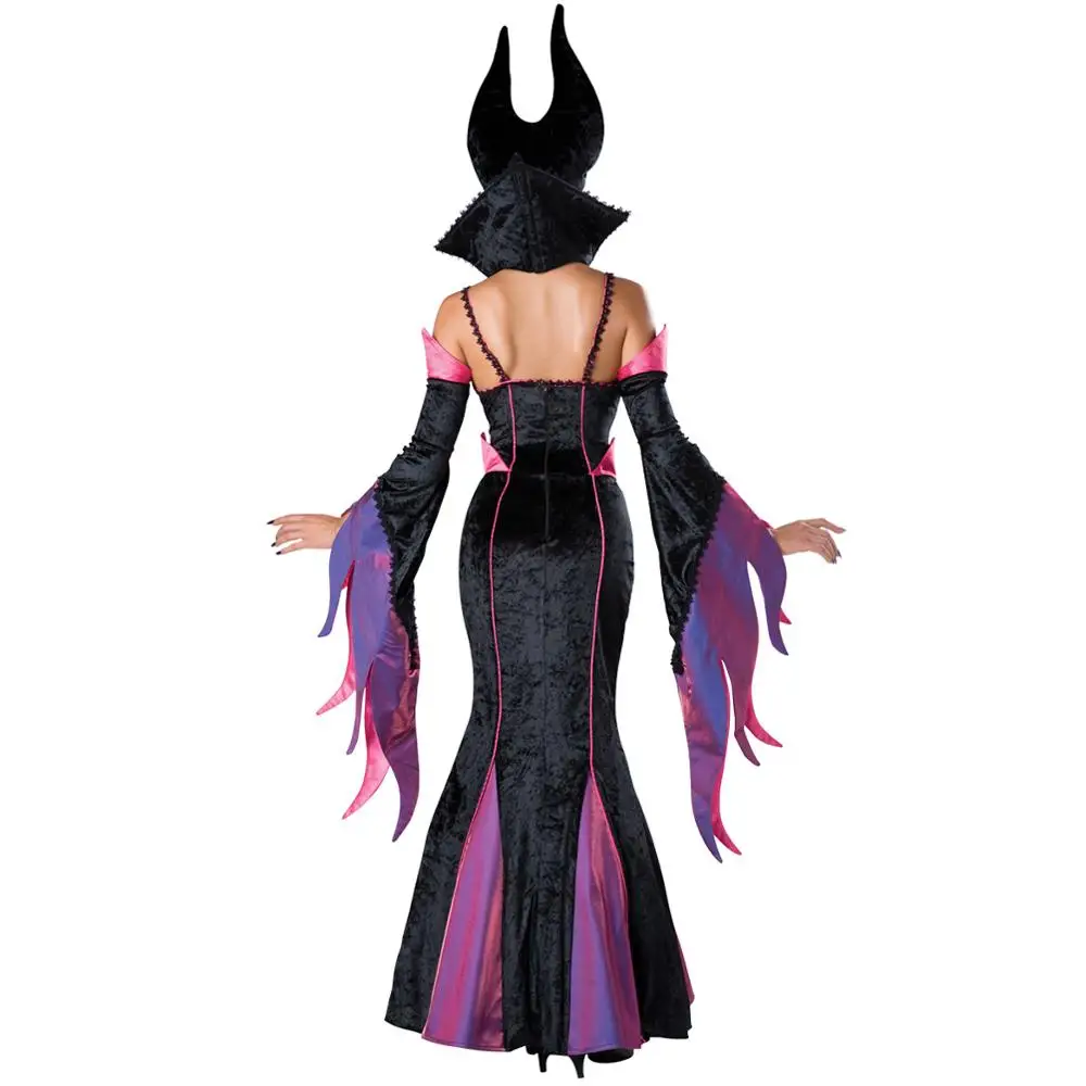 Маскарадный костюм ведьмы в стиле Фэнтези для взрослых и женщин карнавальный на