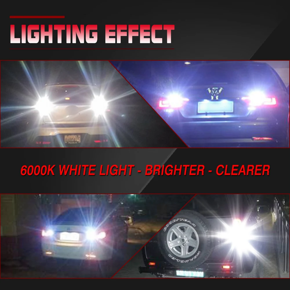 

2pcs 2000LM W16W T15 T16 LED 921 For Kia Rio K2 K3 3 4 2017 2018 2019 Sportage Car Back Up Light Bulbs 6000K White Reverse Lamp