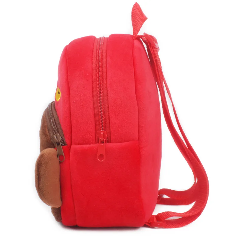

Fashion Children Bags 3D Cartoon Print Plush Kids Backpack Kindergarten Boys and Girls School Bags Mini Backpack Book Bag