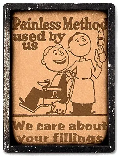 

USA funny Metal Sign vintage style office waiting room wall decor plaque