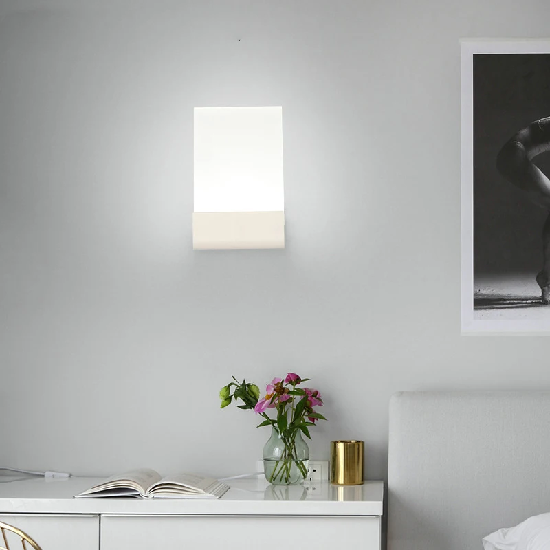 Романтическая Скандинавская светодиодная настенная лампа креативная картина