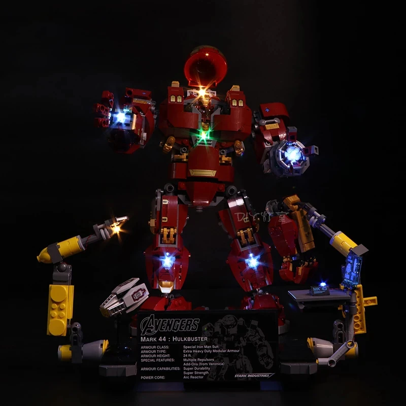 

Led Light Set Compatible For lego 76105 the Hulkbuster Set Building Blocks Bricks Toys Only LED light Gifts For Children Kids