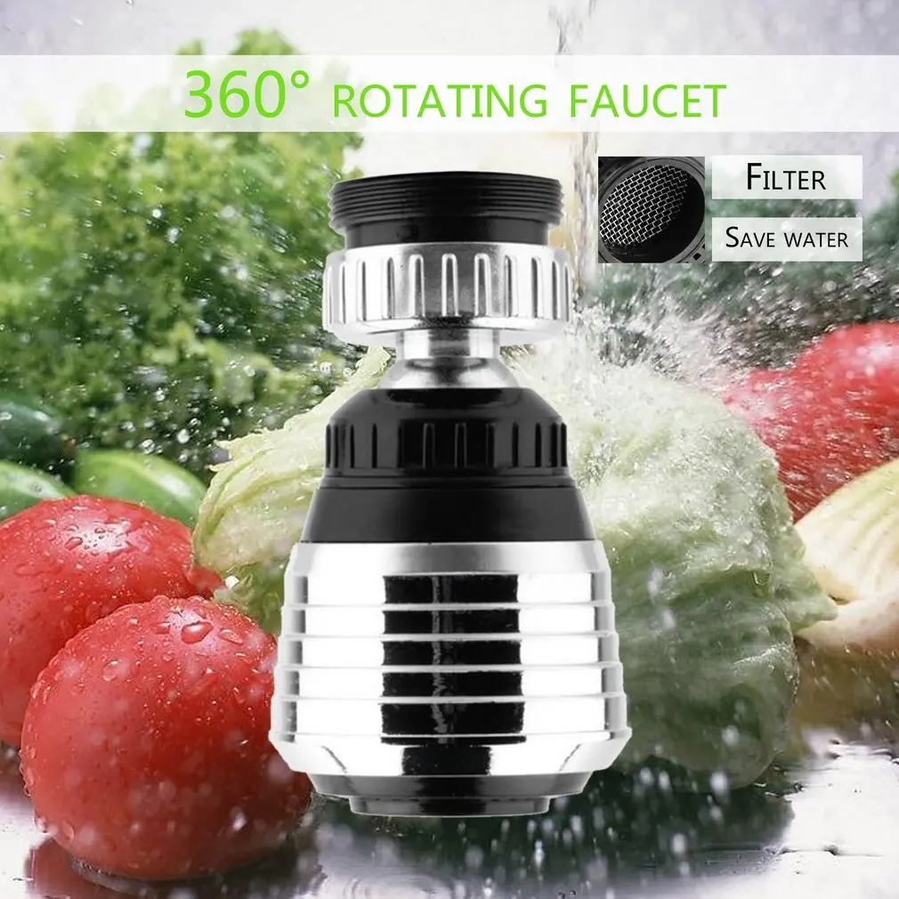 

Kitchen Water Saver Tap 360 Rotate Swivel Saving Aerator Diffuser, Faucet Nozzle Filter Adapter for Kitchen Bathroom