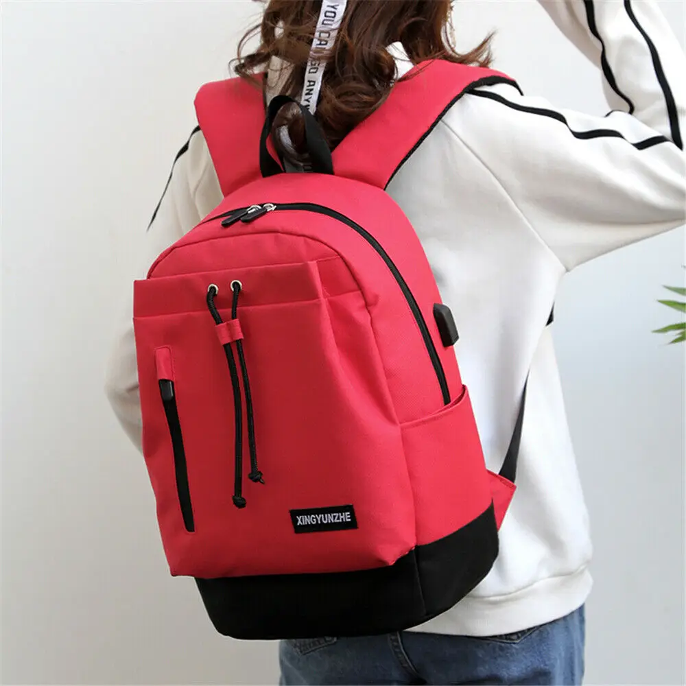 Водонепроницаемый рюкзак для женщин мужские школьные сумки модные USB зарядка