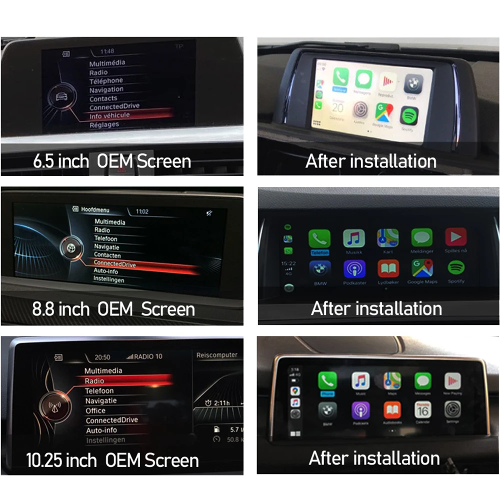 Декодер Carlinkit 2 0 CarPlay Android для BMW CIC система 2010-2013 Серия 1 F20 F21 F23 F22 F45 XI X2
