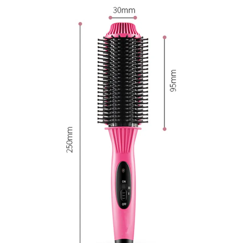 Многофункциональные 2 в 1 электрические щипцы для завивки волос выпрямитель для волос Расческа Щетка выпрямители быстрый нагрев инструмент для укладки волос 15#903